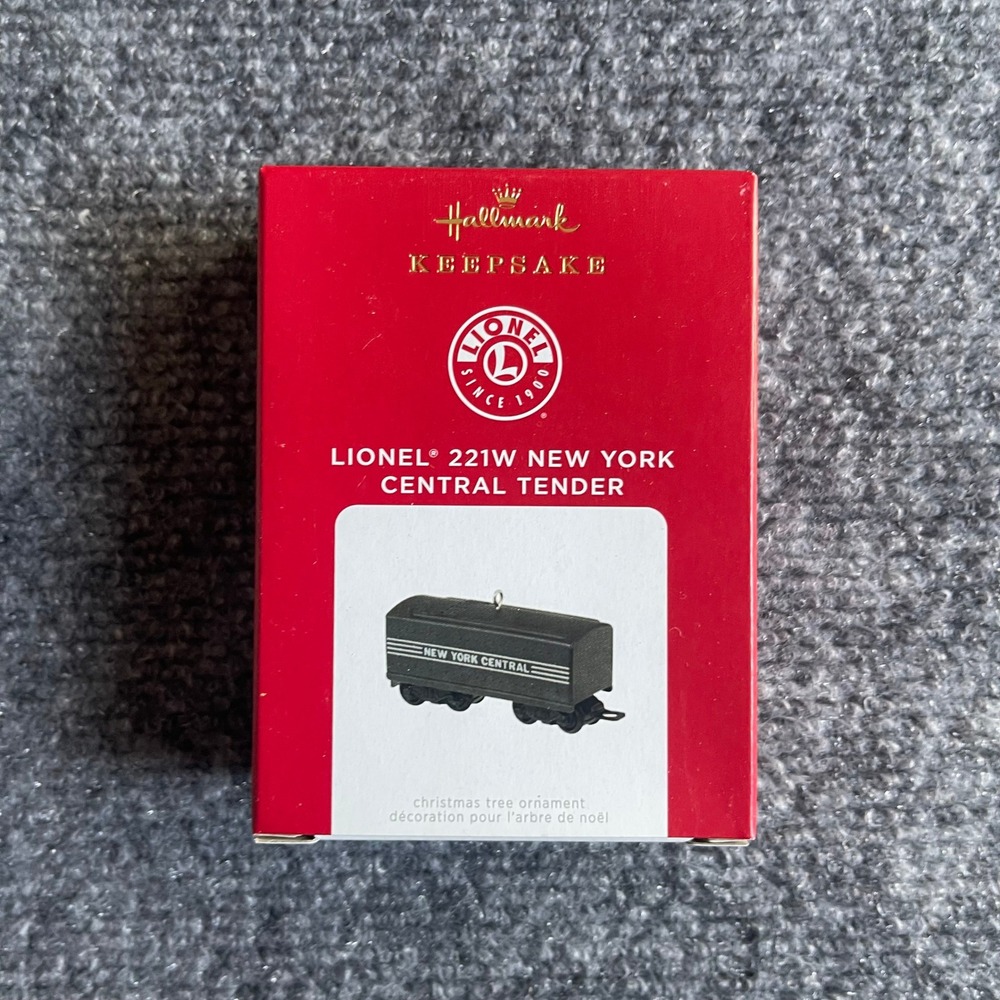 Hallmark Keepsake 2021 Lionel 221W New York Central Tender Die-Cast Ornament